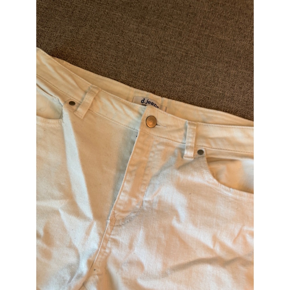 d.jeans Womens White Skinny Denim Jeans Size 8 Stretch Cotton Blend - Picture 2 of 8